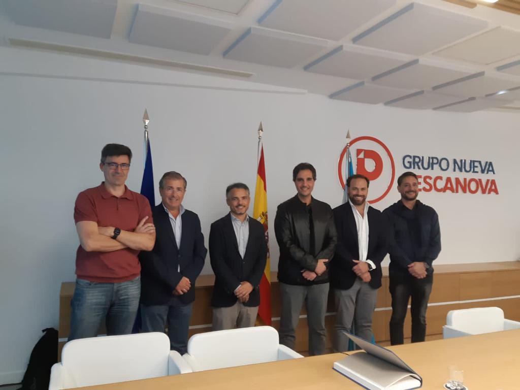 gabertiche's tweet photo. Visité el centro de investigación: Pescanova Biomarine Center | 
Junto a su equipo técnico, directivos españoles y argentinos, logramos el primer encuentro binacional para articular una agenda de cooperación científica para intercambio de conocimiento aplicado a la producción. https://t.co/SG9a5xlOkX