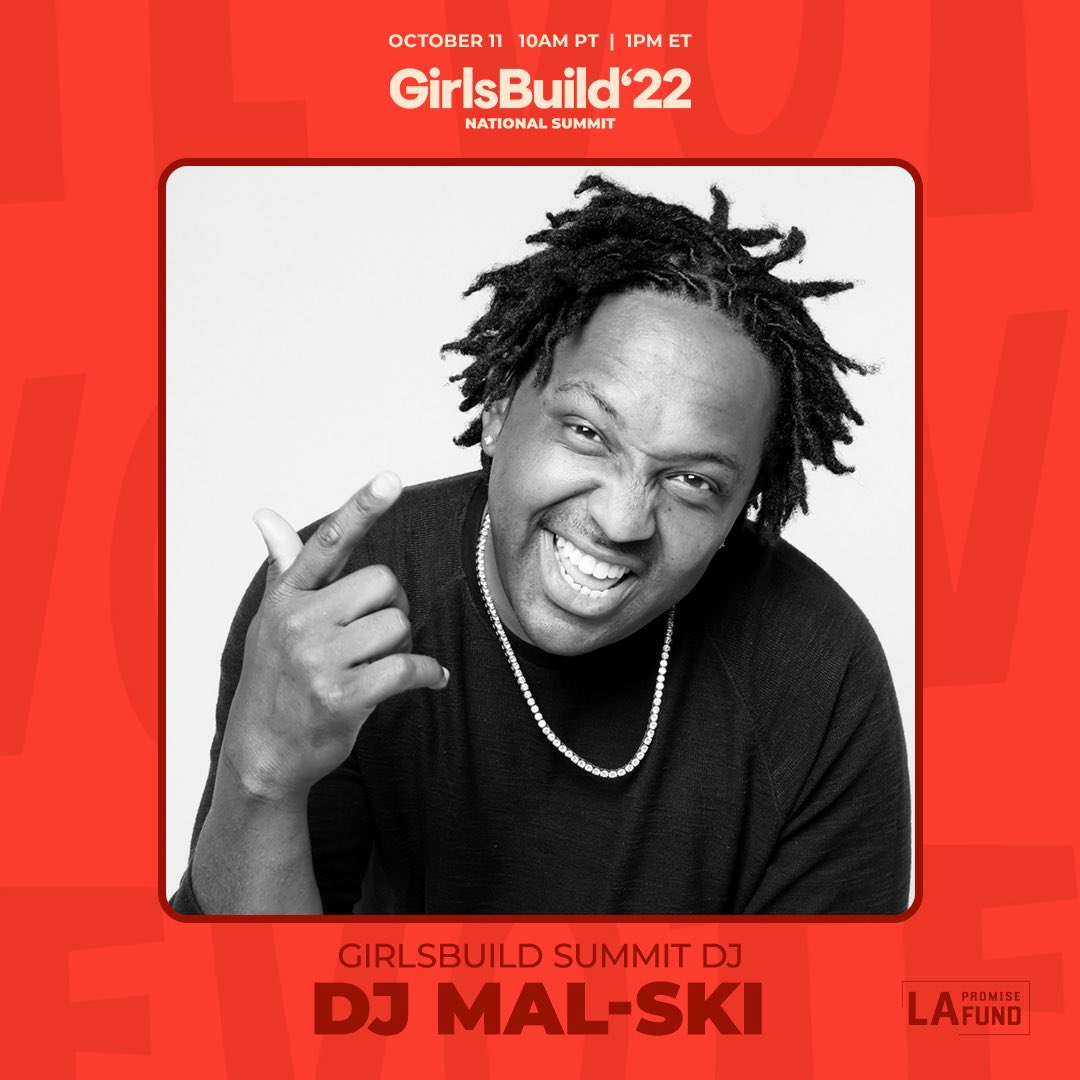 DJMalskiLA's tweet photo. We’re LIVE!!!!! #GirlsBuild @LAPromiseFund LETS GOOOOO!! https://t.co/0G6W6Qxq9h