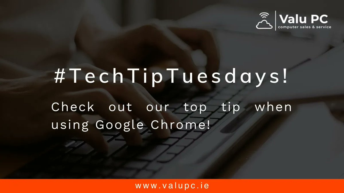 Valupc's tweet photo. #TechTipTuesdays💻

This weeks #TopTechTip - Check out our top tips when using Google Chrome!!

#TopTips #TechTips #TechAdvice #TechnologyTips #TechTip #SmallBusinessTopTips #Google #GoogleChrome #Chrome #GoogleShortcuts #ChromeShortcuts https://t.co/5zzkSCZQ4b