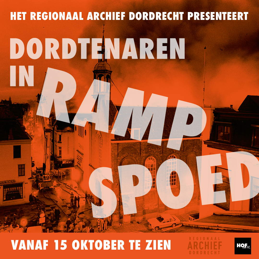 Zaterdag 15 oktober wordt in het Hof van Nederland de tentoonstelling Dordtenaren in rampspoed. Dordrecht is in de afgelopen eeuwen door grote en kleine rampen getroffen, maar Dordtenaren zijn nooit bij de pakkenneer gaan zitten.

📌 Voor meer informatie:
bit.ly/3DJzJAF