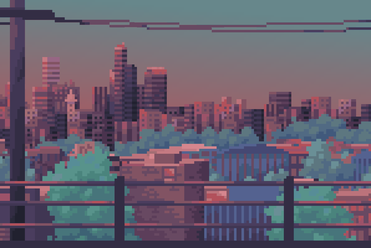 Myartbytes1's tweet photo. hello I do pixel art landscapes :-) #PortfolioDay https://t.co/Mo53e8uHoR