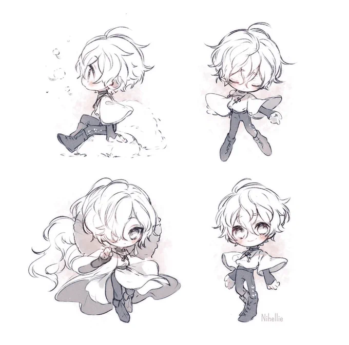 Some Yume sketches it's always relaxing drawing my bb ;; 