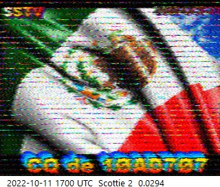 HfundergroundC's tweet photo. Not much #SSTV activity on 27700 USB in the 11 meter band today, but some. Images received here in Westminster MD USA via a 250 foot V Beam antenna aimed to Europe. https://t.co/cui5uKrPRv