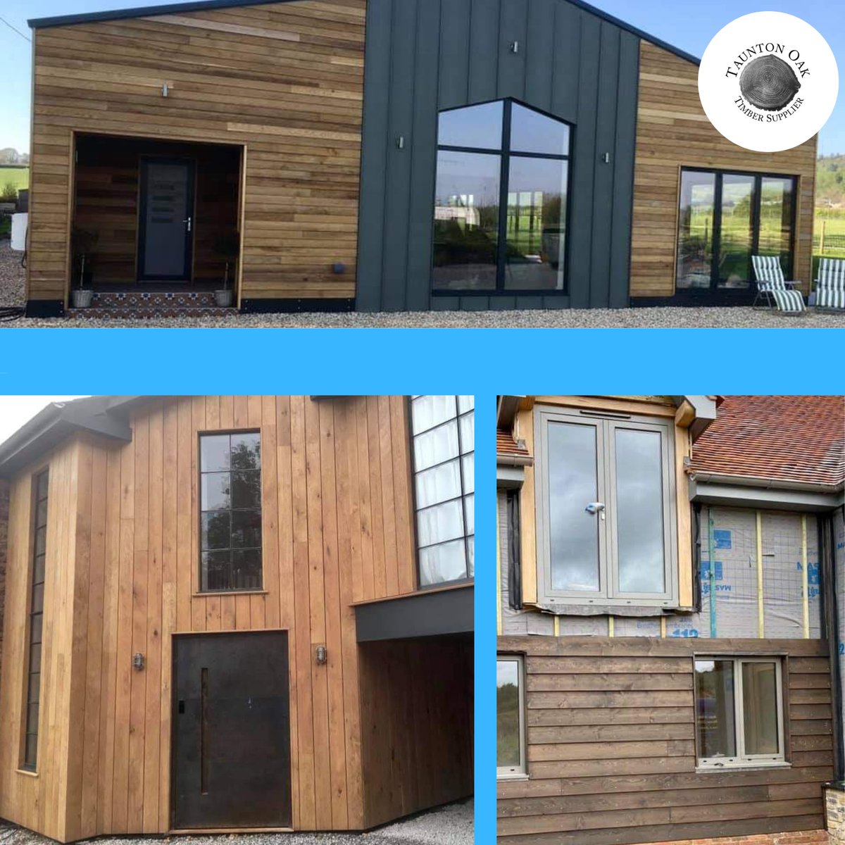 TauntonOak's tweet image. All your cladding needs, English Western Red Cedar, Canadian Cedar, Siberian Larch or Douglas Fir. 
Planed or textured, internal or &amp;amp; external.
Get in touch for more information tauntonoak.co.uk/cladding
#TauntonOak #WoodCladding #InternalCladding #ExternalCladding