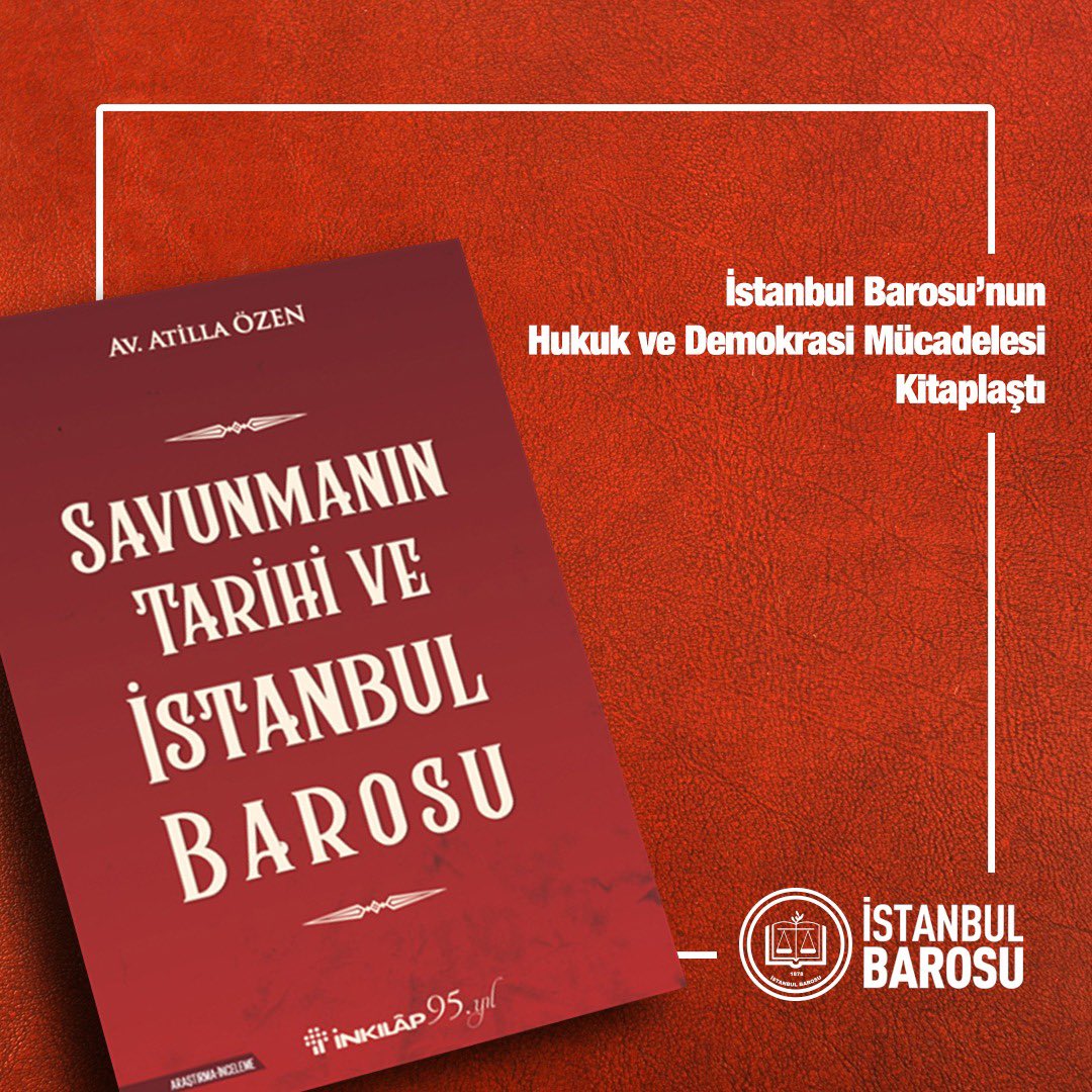 İstanbul Barosu’nun hukuk ve demokrasi mücadelesi kitaplaştı! Şimdi linkten inceleyebilirsiniz:
bit.ly/3ROE6xx