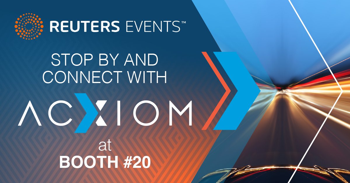 Are you headed to Detroit for @Reuters Automotive? Be sure to stop by our booth and talk to our team about how a fresh #data and #identity strategy can help you navigate upcoming challenges in the #automotive industry! Event details: acxiom.info/3RP1hI6 #dealerships #CX