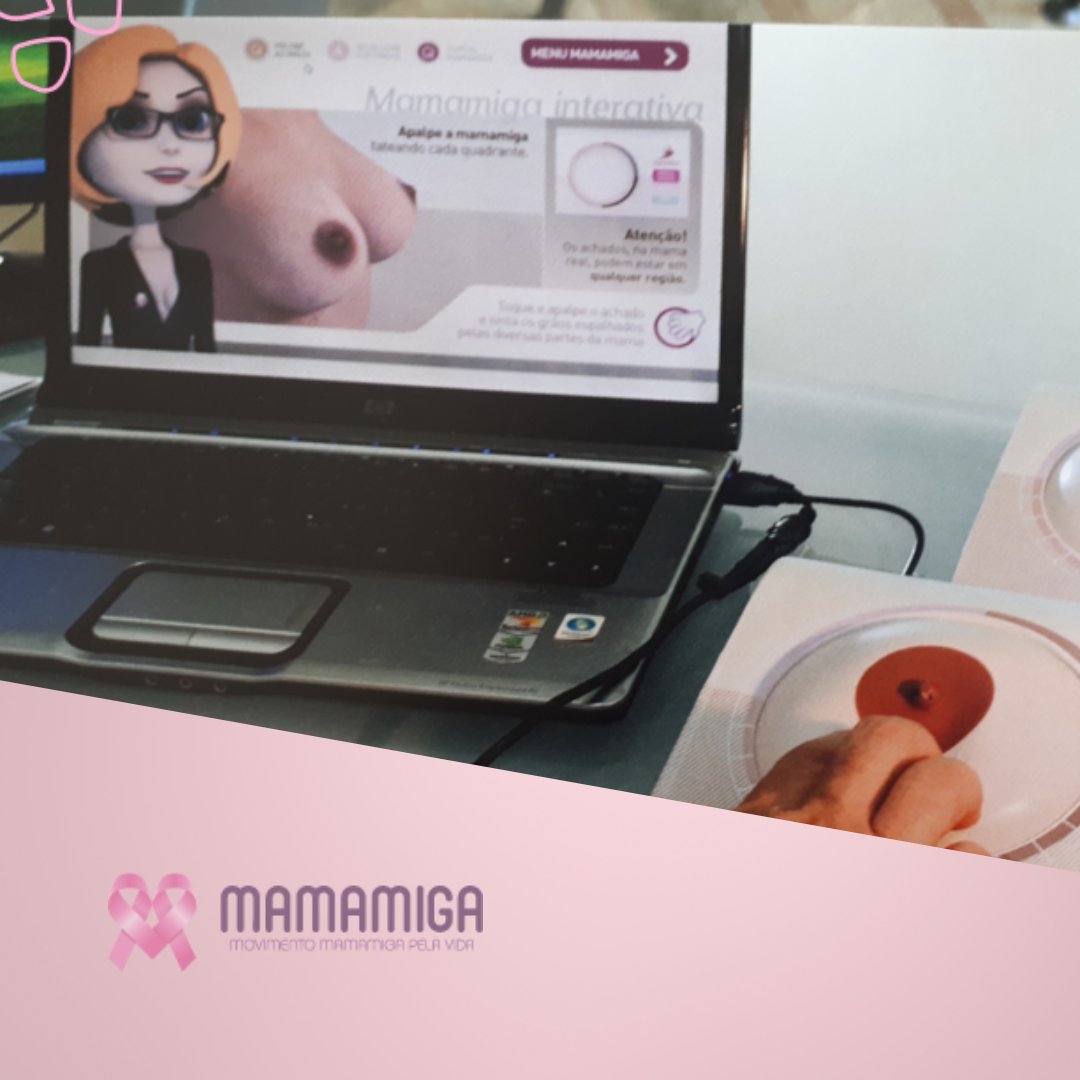 No mês escolhido para conscientizar as pessoas sobre a importância da prevenção e diagnóstico precoce do câncer de mama, é lançada a Rede Mamamiga Tech em Ambiente Virtual de Aprendizado (AVA). Saiba mais em: bit.ly/3Mlh40g