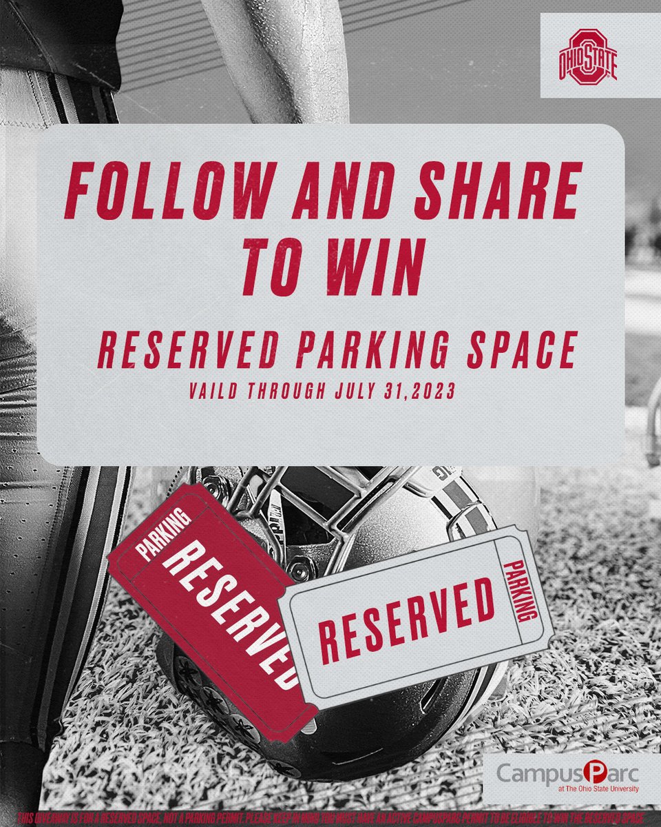 CampusParc (@campusparc) on Twitter photo Was anyone else getting bored😴without a home game giveaway week? Us too. And this one is HUGE!! For the second year in a row, we’re giving away one reserved space for the ENTIRE academic year!!
To enter, RT, follow <a href="/CampusParc/">CampusParc</a>, and tag an OSU friend in the replies. Was anyone else getting bored😴without a home game giveaway week? Us too. And this one is HUGE!! For the second year in a row, we’re giving away one reserved space for the ENTIRE academic year!!
To enter, RT, follow <a href="/CampusParc/">CampusParc</a>, and tag an OSU friend in the replies.