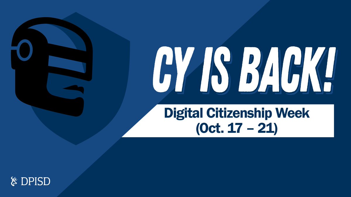 Join us for Digital Citizenship Week!
(Oct. 17-21) #DPTECH2023