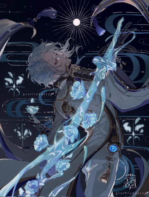 𝐇𝐞𝐥𝐥𝐨, 𝐈'𝐦 𝐆𝐫𝐚𝐯𝐢𝐭𝐲!안녕하세요!I'm an artist specializing in character design and illustration w/ a love for fantasy Currently open for work in games, corporate, and independent projects!✦ ✦ gravitydust.art.com#PortfolioDay 
