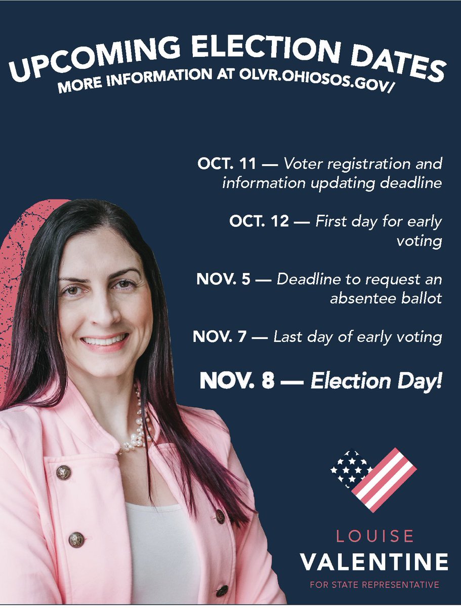 TODAY is the deadline to register to vote in Ohio! Make sure you’re ready for midterms in less than one month and know how you can cast your vote.