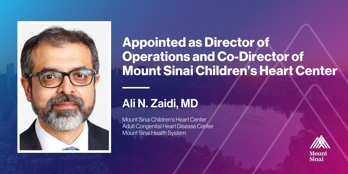 Mount Sinai Health System on Twitter "We are pleased to announce