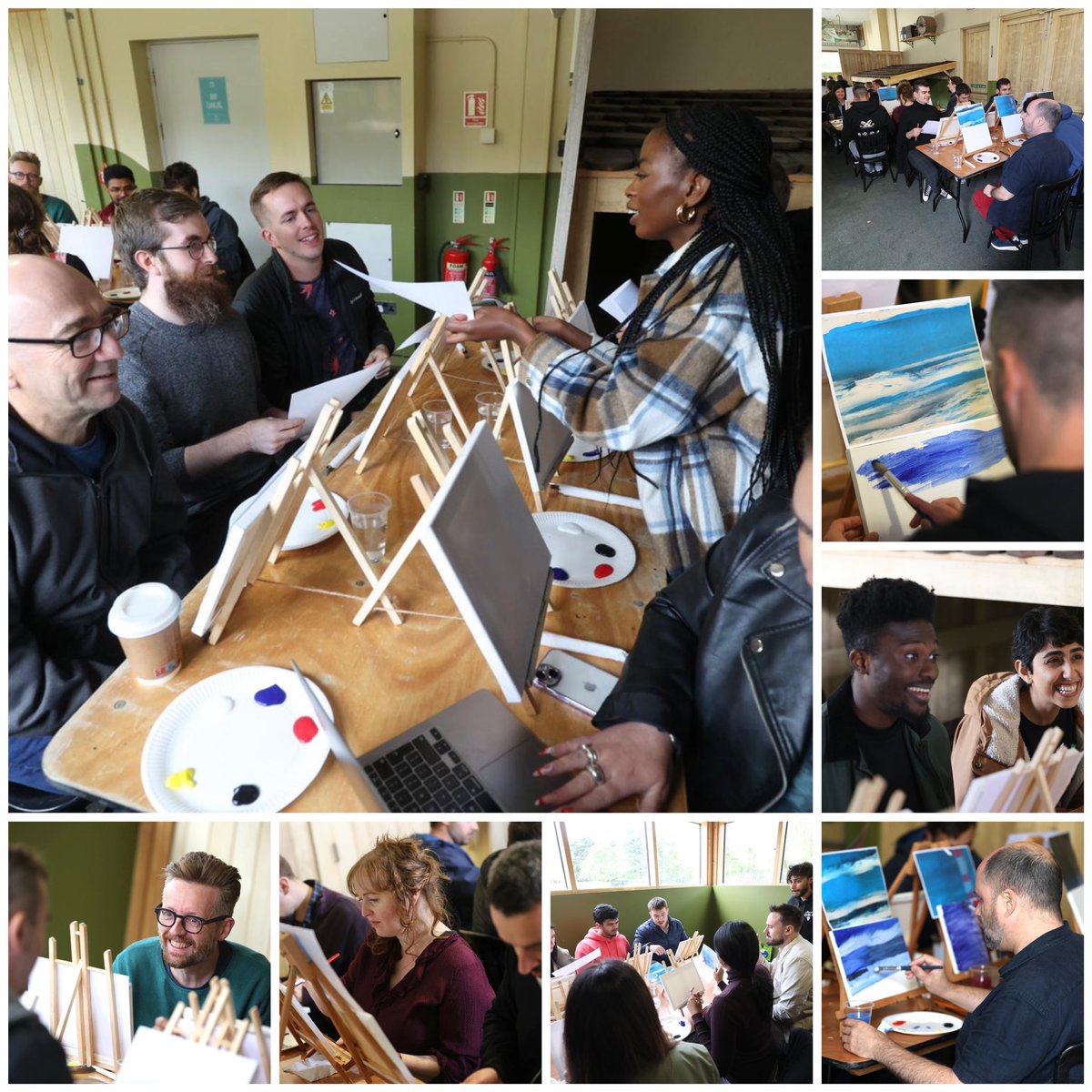 axonista's tweet photo. We had so much fun with our team today painting ‘The Big Picture’ at Axonista for our #TeamWeek22 at Airfield Estate. Thank you to Alternative Dublin for providing a collaborative and inclusive team event 💛 #Collaboration https://t.co/vsaFuvq8D3