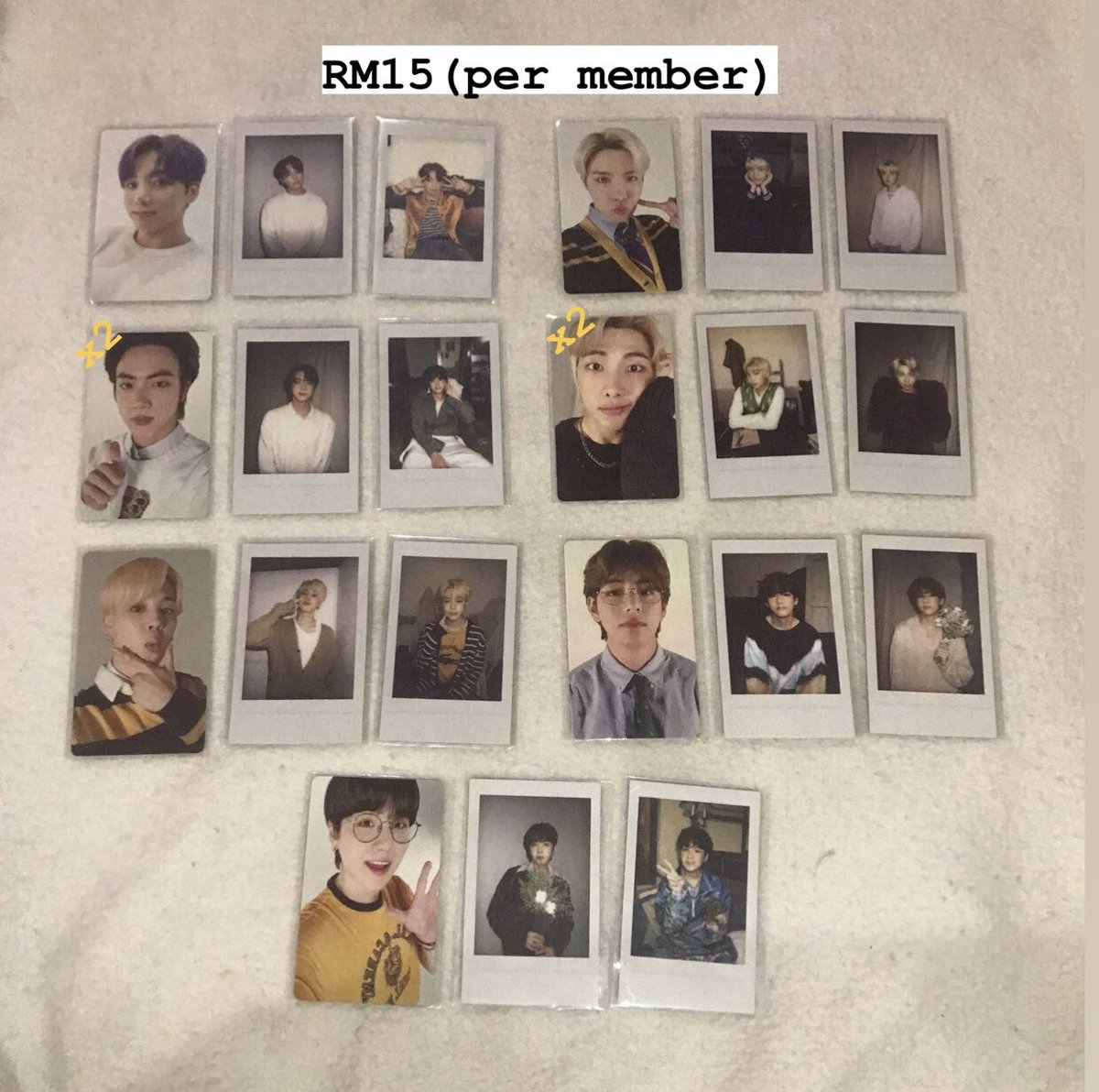 taetinity's tweet image. WTS!!!
clearing my collections 🛒

—price in pic
—on hand
—excl local postage only (rm8/wm)
—🌟a slightly defect
—dm me if you interested 

 #pasarbts #pasarBTSMY