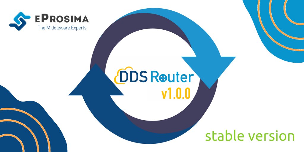 EProsima's tweet image. 🔄 The 1st #DDSRouter stable version is here!   
Check all the new features of the tool that connects distributed DDS networks:
⏭️ Transparency module: replicate the QoS service!
⏭️ New Repeat behavior
⏭️ RPC support is now included
Go to buff.ly/3SRDokH
#OMGTech