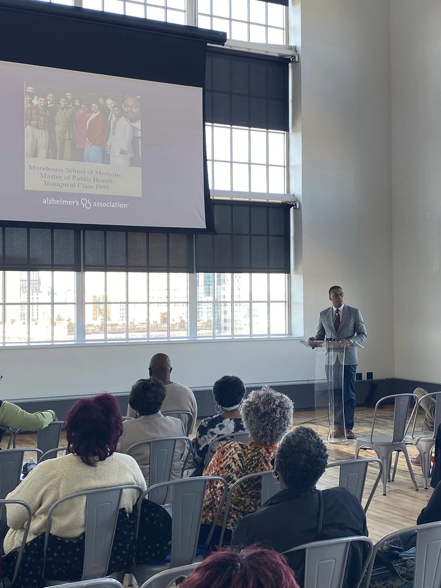 Featured speaker, Dr. Carl Hill @hillcv17, at the Walter Allen Memorial Community Lecture. Dr. Hill spoke about the “The Power of Partnership in the Pursuit of Health Equity in Alzheimer’s and all other Dementia.” #alzheimersawareness #alzheimersdisease #ENDALZ