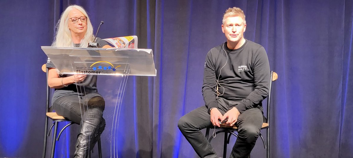 bmeyerRPN's tweet photo. .@GailReaderRH and @DavidCawthra were the speakers at the @RubberDivision 25 Year Club Luncheon at #RubberIEC in Knoxville.  They told the audience about their marketing firm, @therubberheart. @RubberNews https://t.co/fzYb6oPSKZ
