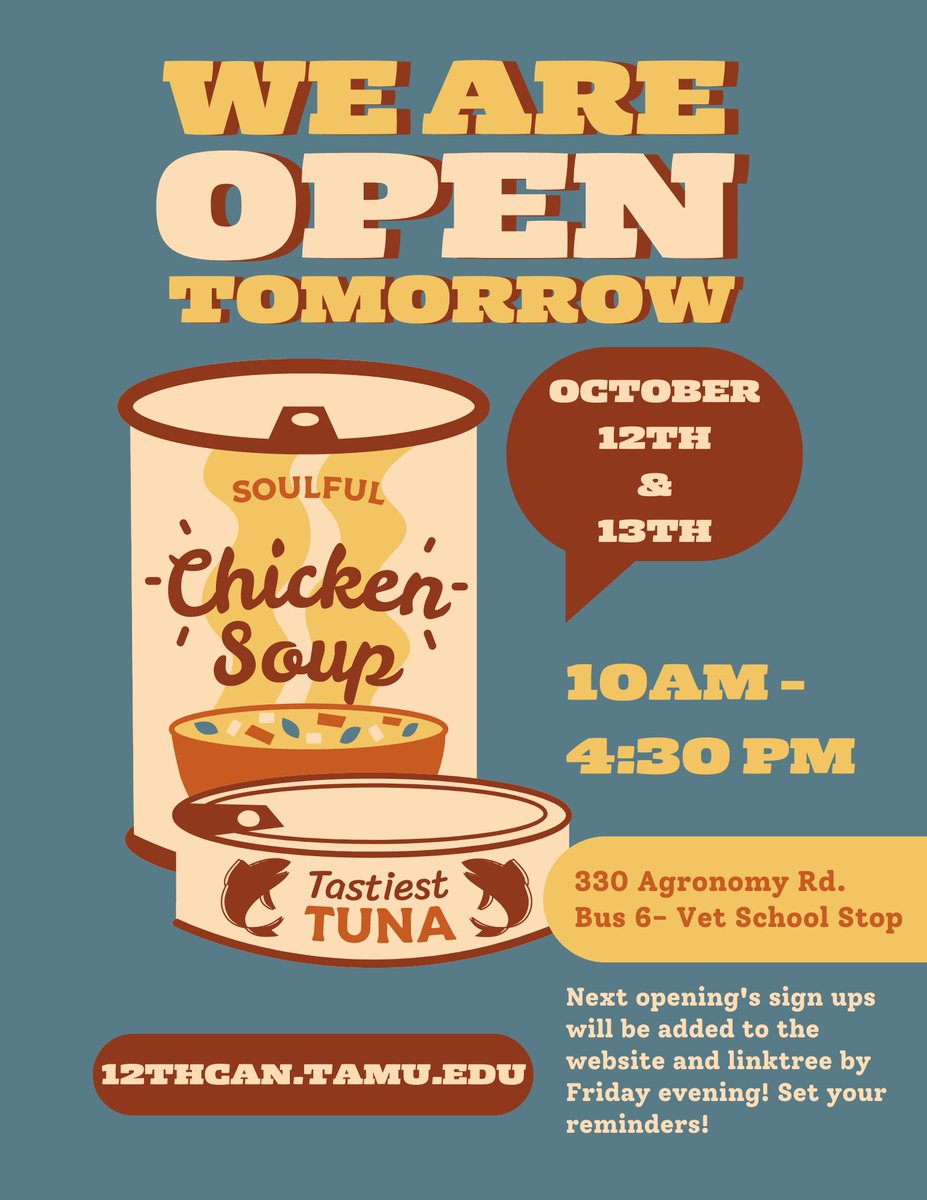 The12thCanTAMU's tweet photo. It’s almost opening day!! #12thcan #tamu #gigem #BTHOhunger https://t.co/psKpbguwQV
