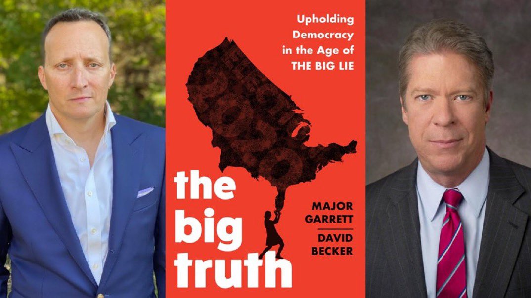 There are still tickets for tonight’s 6:30 pm #Headliners Book Event with @MajorCBS and @beckerdavidj. @johnmdonnelly will sit down with the authors to discuss their new book The Big Truth: Upholding Democracy in the Age of the Big Lie. 🎟 Tickets: press.org/events/npc-hea…