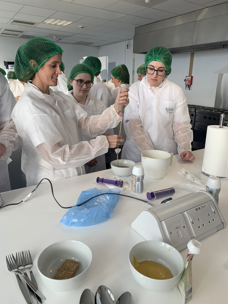 Steph_RD_'s tweet photo. Today we were learning about blended diets and the value of working collaboratively with patients and families around their enteral feeding care. Fab albeit messy session! #TUDietetics https://t.co/NRKrCbqC75