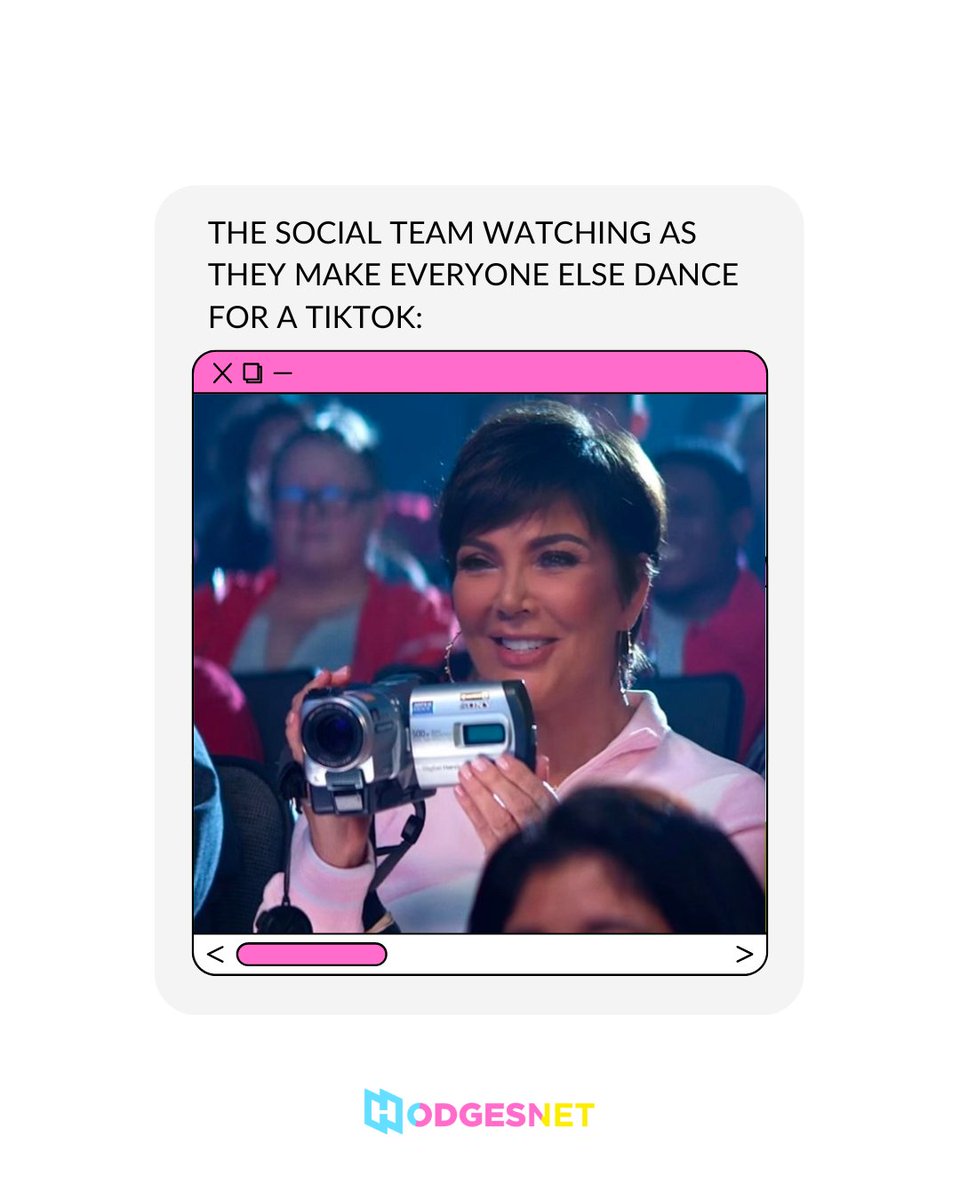 HodgesNet's tweet photo. We know you've been there before...

Social team, we're with you, get that content! 🤳🏼

And to everyone else: you're doing amazing sweetie! 🤩 https://t.co/t3pFvVL50n