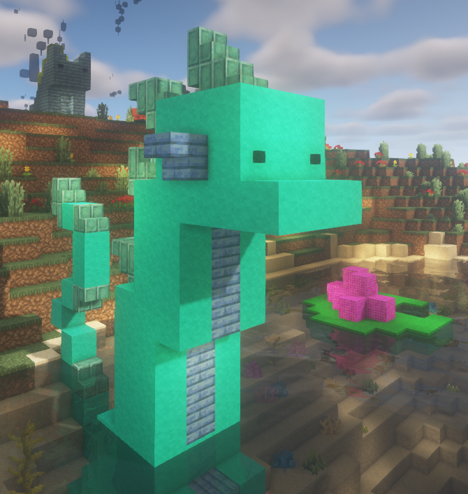 OasisHomeMC's tweet photo. Minecraft #buildtober Day #11 - Sheep Oasis (feat. Bulbasaurs) https://t.co/SfvHzBXSyK