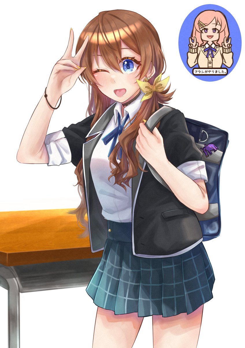 「ギャル原#八月のシンデレラナイン#ハチナイ#有原翼 」|夜桜ゆゆ🌸㌔ネックス＠skeb受付中🎨のイラスト