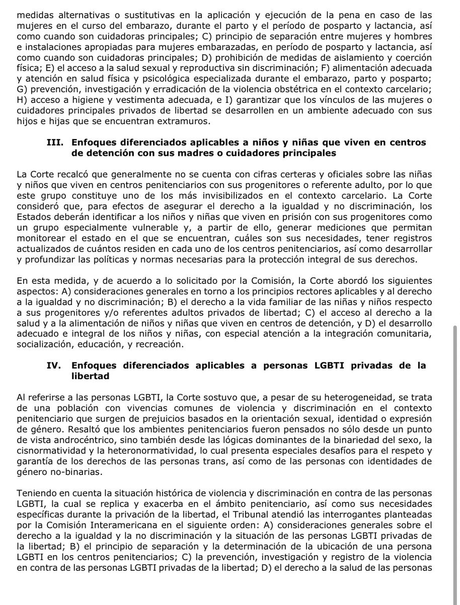 StuardoRalon's tweet photo. Como Relator de Personas Privadas de Libertad y Combate a la Tortura de la @CIDH, comparto la Opinión Consultiva publicada por la @CorteIDH sobre enfoques diferenciados respecto de determinados grupos de #PPL Opinión Consultiva No.29 #OC29. https://t.co/mUhhBVJMtX https://t.co/fmQ1tI6p4m