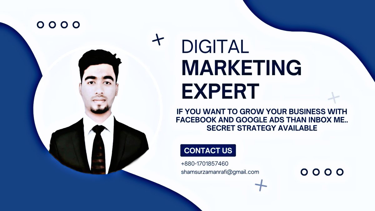 SZRafi2's tweet photo. I am a professional digital marketer. I am working on many marketplaces and already completing many tasks successfully.
#DigitalMarketing #Digital #socialmediamarketing #googlepaidads #Googlecampaign #googleExpart #Facebookmarketing #FacebookExpart #digitalmarketingspecialish https://t.co/ei47tOsgl2