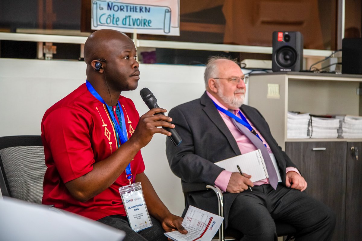 ColemanUSAID's tweet photo. Productive visit to Côte d’Ivoire last week! Wonderful to meet w/ community &amp; civil society leaders from the North &amp; hear firsthand how @USAID can implement the U.S. Strategy to Prevent Conflict and #PromoteStability to support building locally-led peace 🇺🇸🤝🏾🇨🇮 https://t.co/2i2oHlwYCQ
