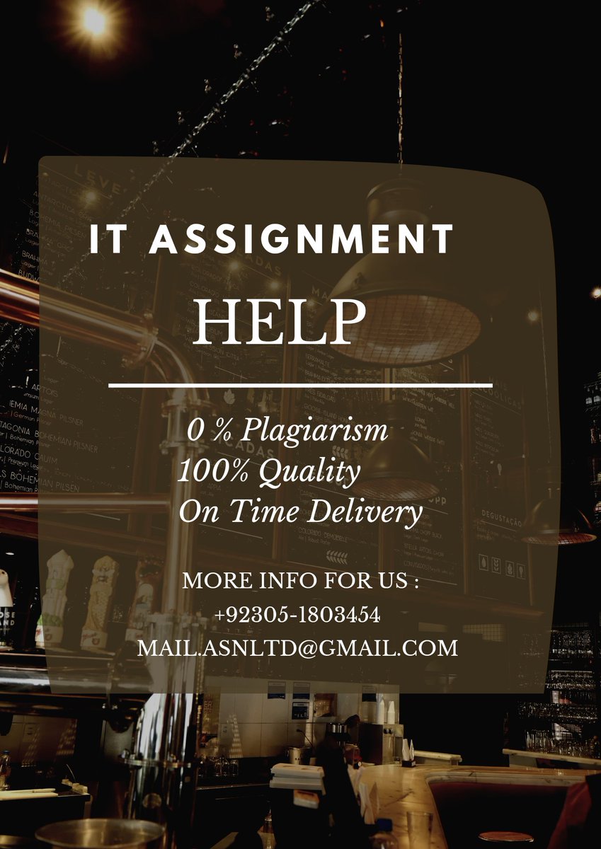 AssignmentLtd's tweet image. Students Alert! 🔥🔥🔥
Worried About IT related Tasks?
Contact Now!
#ITAssignmentHelp #computerScienceAssignment #sydneyStudents #studentinAustralia