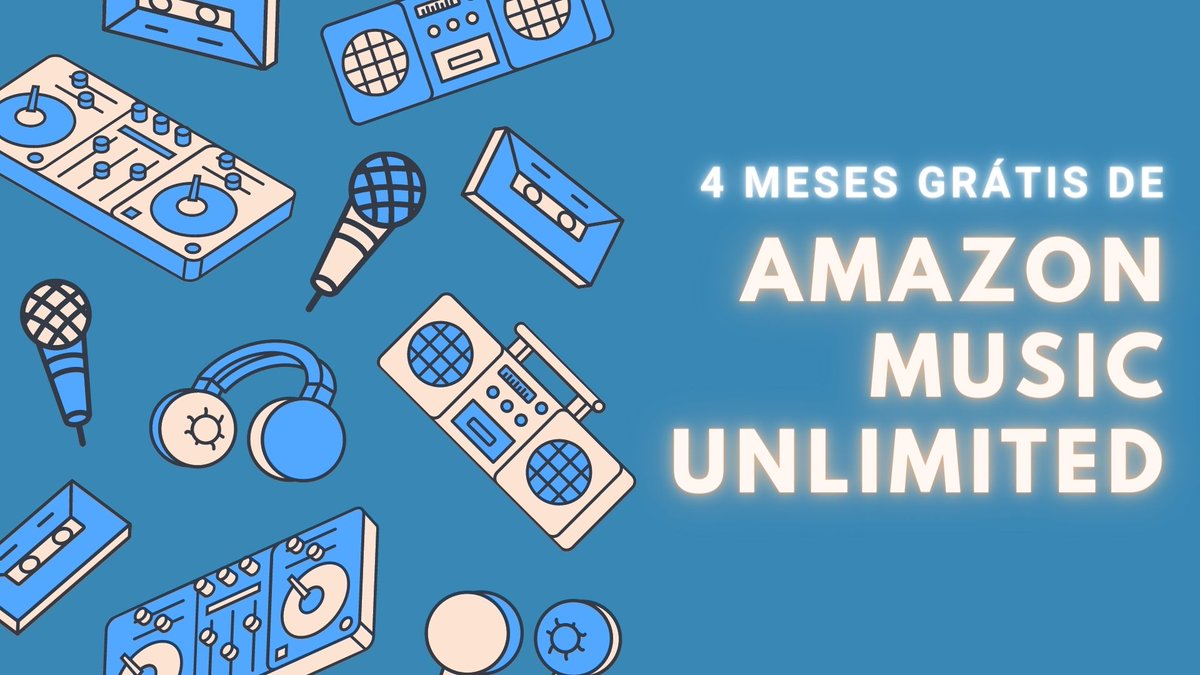 moliterarios's tweet photo. 🎧  ÚLTIMOS DIAS: 🚨4 MESES DE AMAZON MUSIC UNLIMITED GRÁTIS!

🎵  Tenha acesso a mais de 70 milhões de músicas, podendo cancelar quando desejar:

🔗 https://t.co/kvxDezQJlt
🔗 https://t.co/kvxDezQJlt

📦 Experimente 30 dias GRÁTIS de Amazon Prime: 
🔗 https://t.co/SCfi0DZgPD https://t.co/vlgYHLuWI5