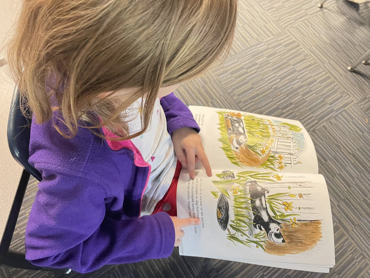 These Super Readers love rereading their old favorite storybooks! When we reread a storybook, we remember more of the story, and that means we can say more and more on each page!