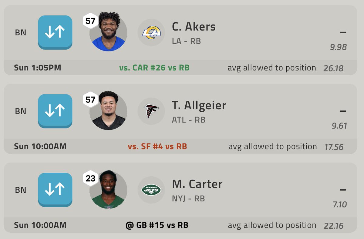 itseldonh's tweet photo. @MichaelFFlorio @NFLFantasy Who to drop for Walker? https://t.co/mVG2oMgi7t