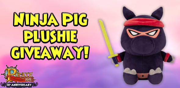 Pirate101's tweet image. We're not done with the 10th Anniversary surprises yet! The Ninja Pig Plushie will be joining Bonnie on 10/14, and YOU have a chance to win 1 of 2 of them! 🐷

How to enter:
1. Follow @Pirate101 and @Makeship

2. Retweet this post

Giveaway ends Oct 14th at 6PM (GMT).