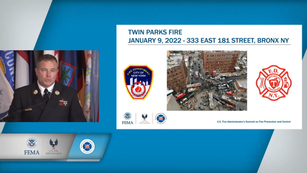 FireRescue1's tweet photo. “We had done everything we could to save many lives. Our training and preparation did not let us down. But it was not enough to save every life.” – @fdny Training Chief Frank Leeb says of the Jan. 9 Bronx fire @usfire #StateofScience - https://t.co/II25Svr9kO https://t.co/vzNu5SlXP5