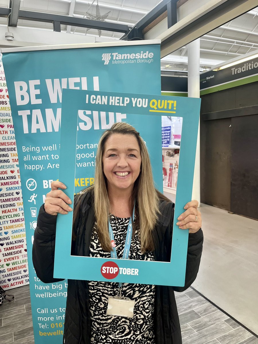 Quitting smoking is much easier with the right support. There are lots of options to choose from - bet in touch with our Be Well Tameside Team out and about today promoting #stoptober @BeWellTameside @TamesideCouncil @Elle29F tameside.gov.uk/bewelltameside