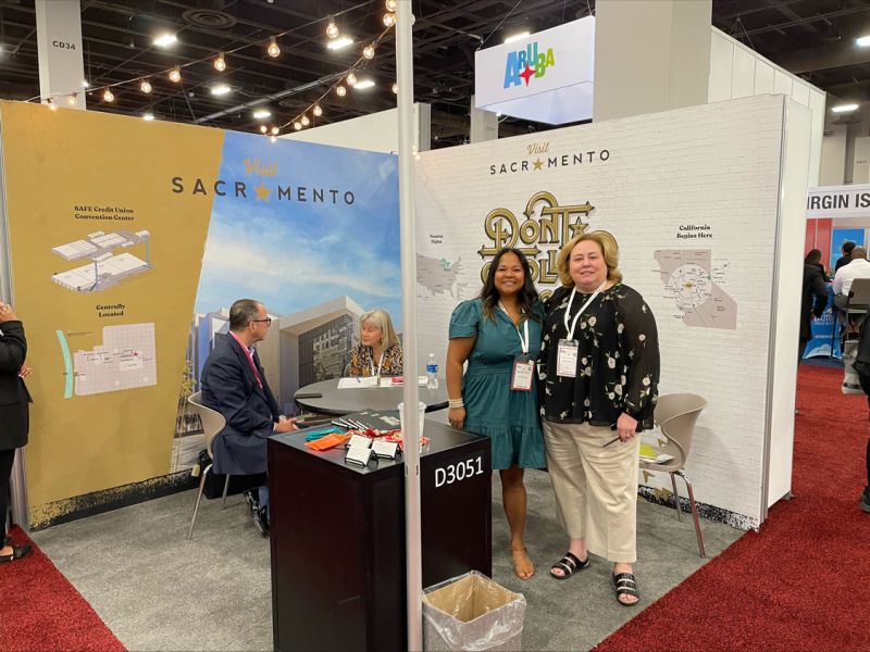 VisitSacramento's tweet photo. Are you in Las Vegas for #IMEXAmerica this week? Come say hi ๐ and learn why your next meeting should be in Visit Sacramento at booth #D3051.
#VisitSacramento #MeetSacramento #MeetingProfs #EventProfs #LetsMeetThere https://t.co/xR7QyuTQOz