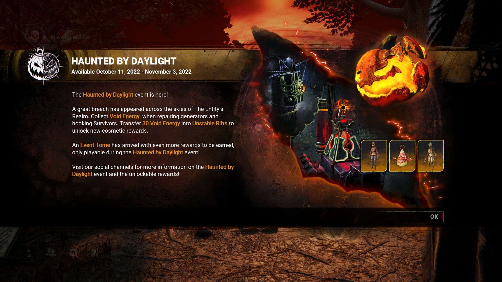 Dbdleaks Haunted By Daylight Event Lobby Deadbydaylight Dbdleaks Leaksdbd Dbd T Co zhfxchd8 Twitter