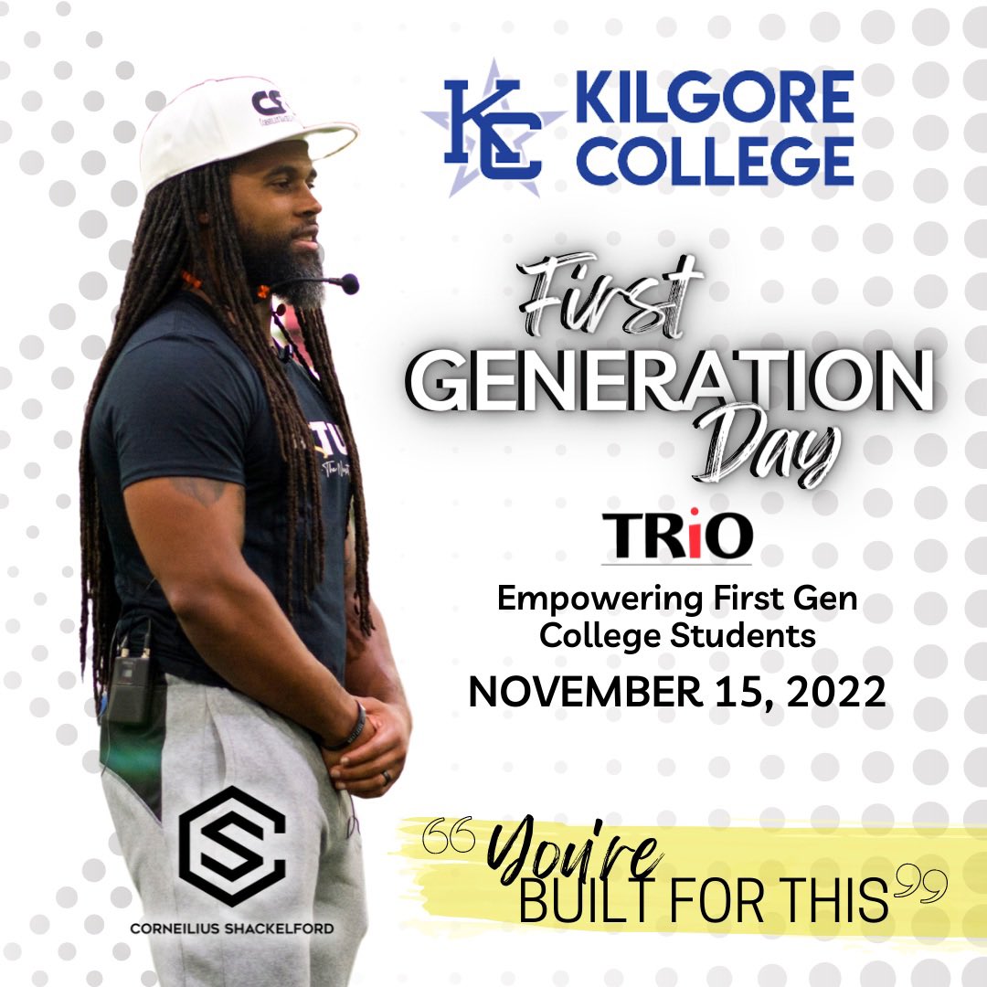 If you know my Journey, then you know this one hit different! 😤

So much of my journey began at KC. &amp; while attempting to embark upon the unknown journey of a Collegiate Athlete, a Program called TRIO stood in the gaps of my life in many ways. 

Honor to serve <a href="/kilgorecollege/">kilgorecollege</a>