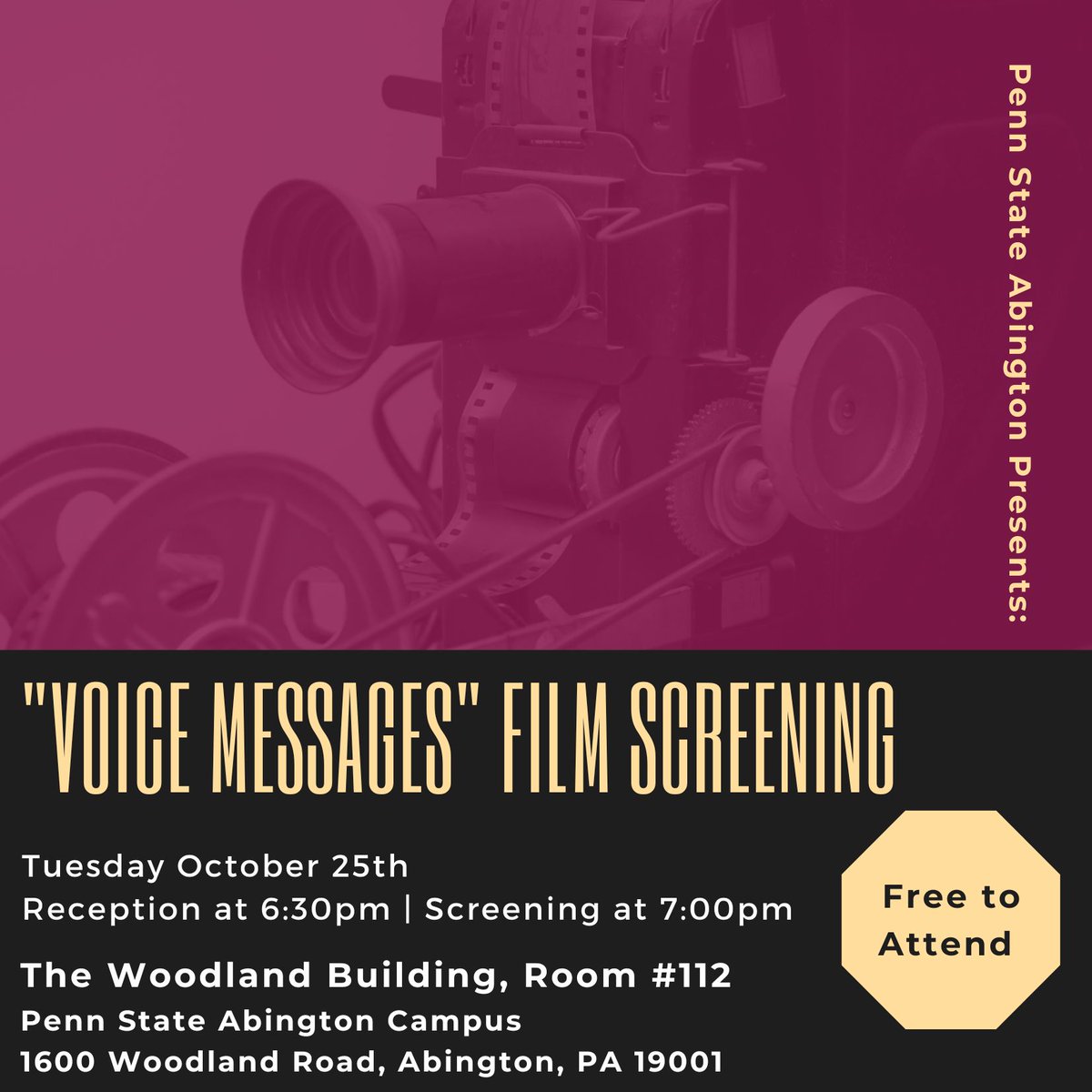 "Voice Messages," the wildly entertaining film about the wonders of the human voice! 
#voicemessagesdoc #documentaryfilm #pennstateabington #philadelphia