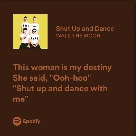 thisongforyou's tweet photo. ♡ 27- Shut Up and Dance (WALK THE MOON)
Dedicado a : @EuMesma_png ♡ https://t.co/1BiNfRCjxE