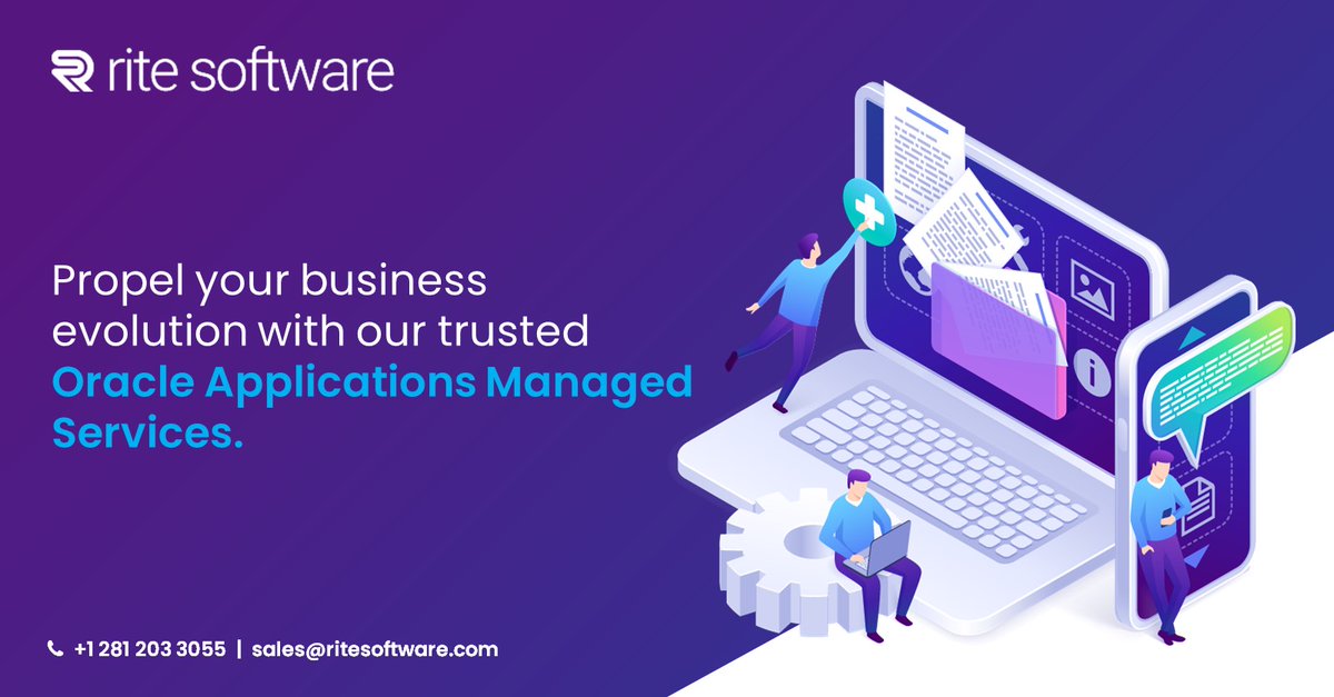 rite_software's tweet image. Heighten your business opportunities while taking away the stress on your internal IT team leveraging Rite&apos;s services. Reach us now for more details!
bit.ly/3CYB7Pb

#OracleManagedCloudServices #OracleEBSManagedServices #ManagedITServiceProviders #RiteSoftware