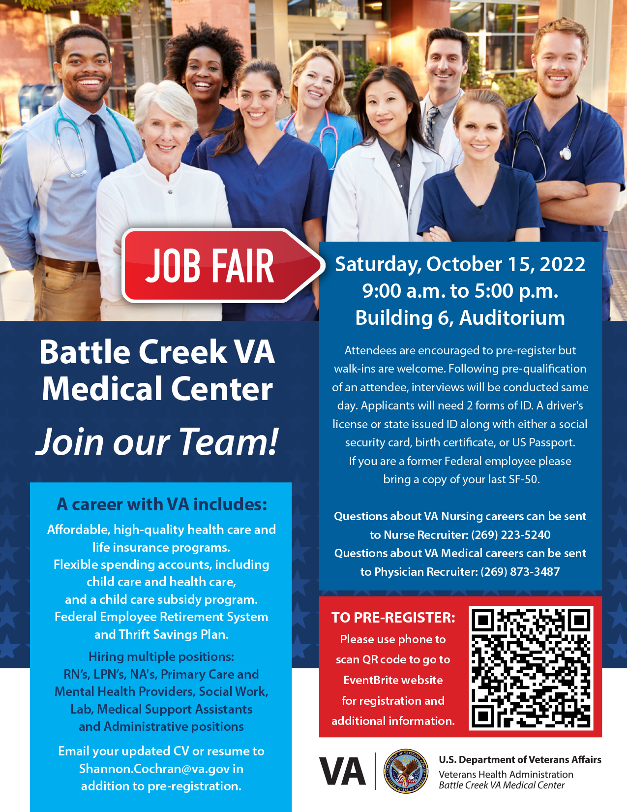 Battle Creek VAMC on Twitter "We're hiring! Come be part of a winning