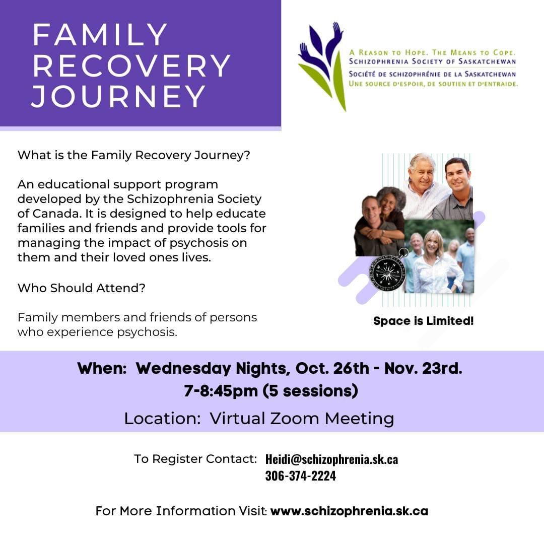 This course might be a great option if you have a family member/ friend who experiences psychosis. It’s currently via Zoom, which may help it to be more accessible for rural folks. 😍For more info reach out to the contacts listed! #skfarmh #Mentalhealth #farm #ranch #agtwitter