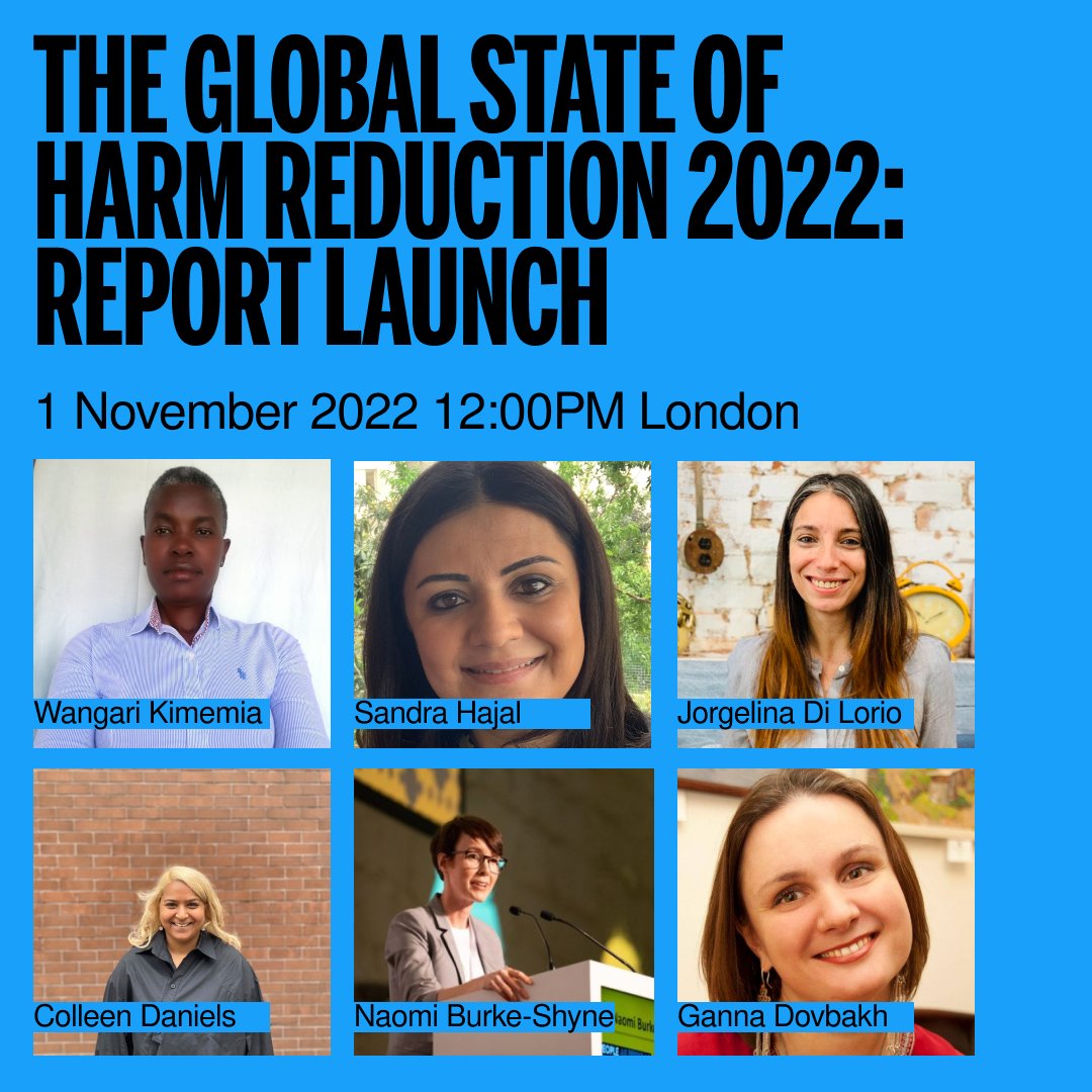 Join us for the launch of the eighth edition of the Global State of Harm Reduction, which maps responses to drug-related health harms worldwide, including HIV and viral hepatitis.

1 Nov 2022 at 12:00PM London

Register here: us06web.zoom.us/webinar/regist…