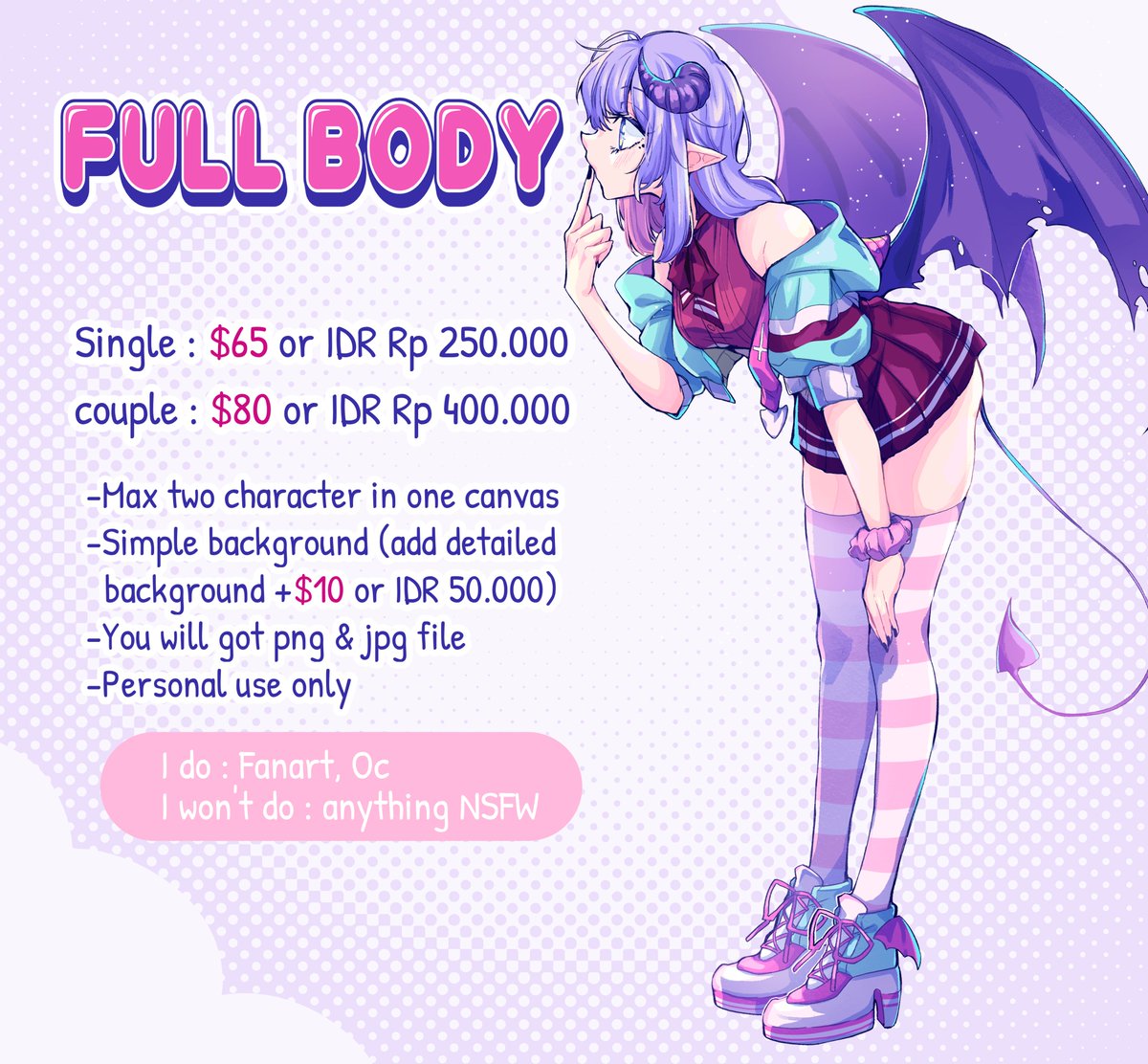 💜COMMISSION OPEN 💜
✨Retweets are appreciated ✨

Details on the pic, or please ask me trough DM for more information~!

#commissionsopen #Commission 