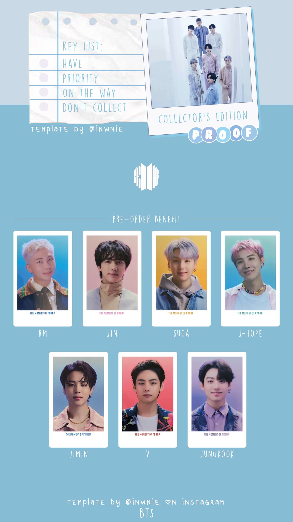 BTS  Proof Collector&#39;s Edition RM トレカ BTS proof collector's edition 特典 トレカ ナム