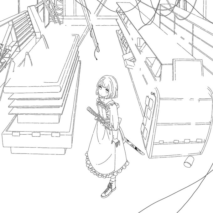 5月から放置していた絵をちょっとすすめた。お仕事もどります! 
