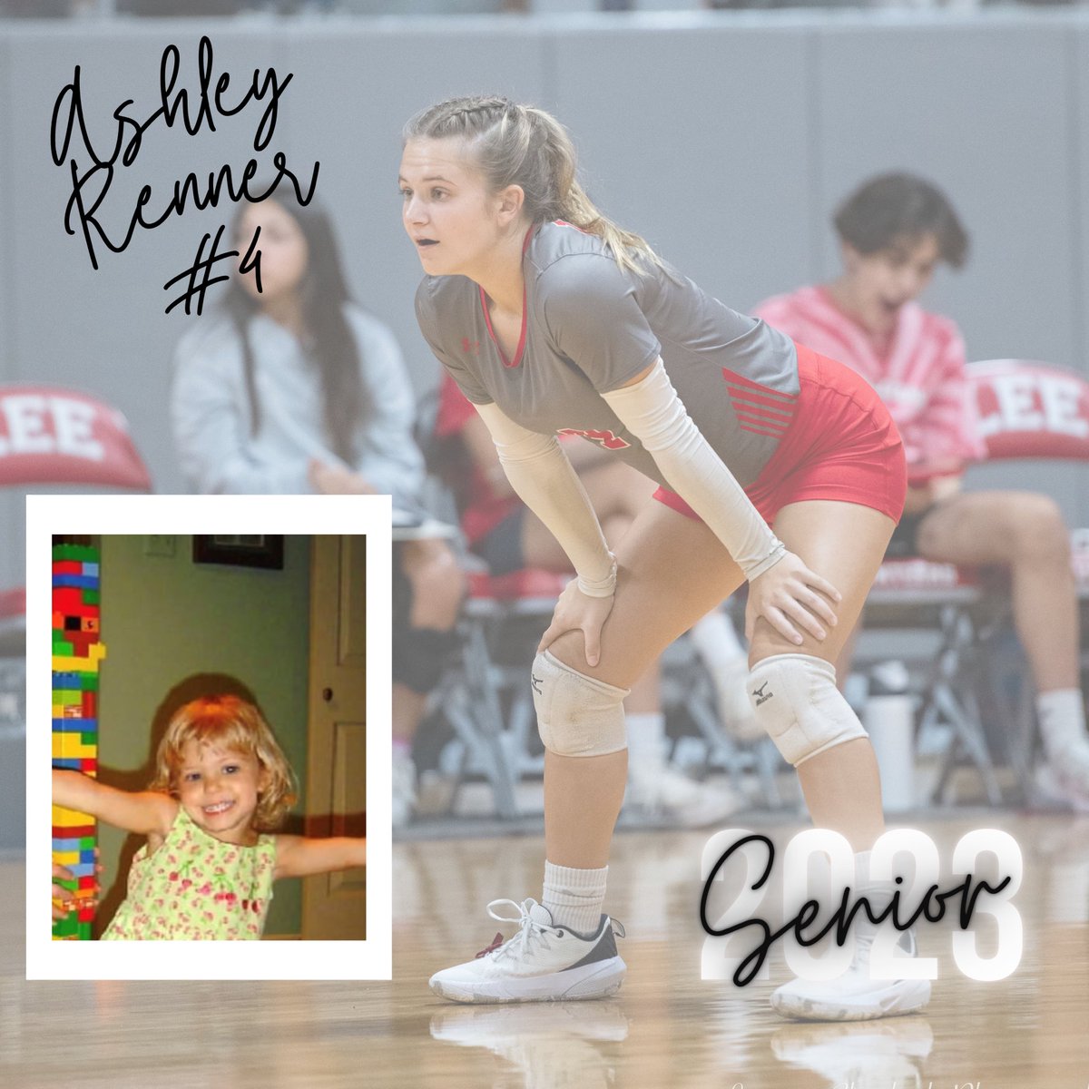 1st up on SENIOR DAY is DS, Ashley Renner! She attends ISA, is a 1st year letterman in volleyball, is top 6% in her class, and a member of the National Honor Society! We ♥️ you Ashley! #leevb #govols #seniorday @LEEPTSA1 @leeneisd @leevolsbooster @ISA_Globies